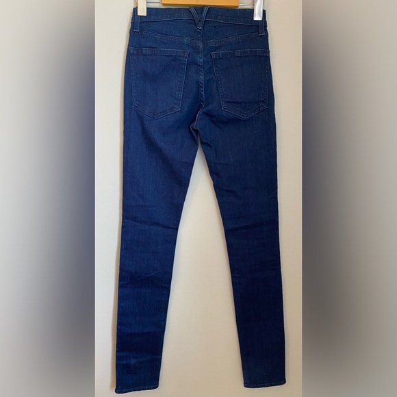 Veronica Beard Kate Skinny High Rise Jeans With Front Slit Oxford Blue Size 24 - Picture 3 of 12